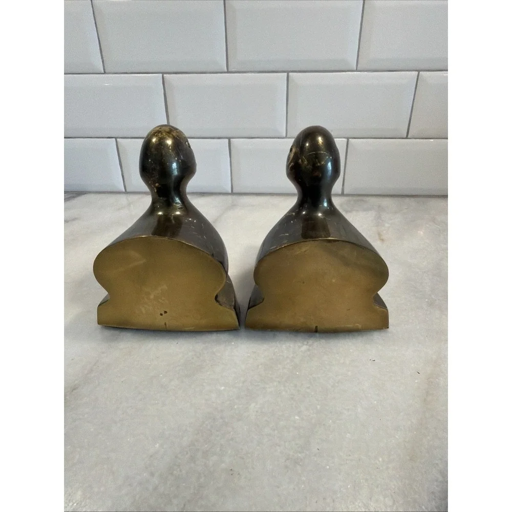 Vintage Carolina Brass‎ Duck Bookends ES0021